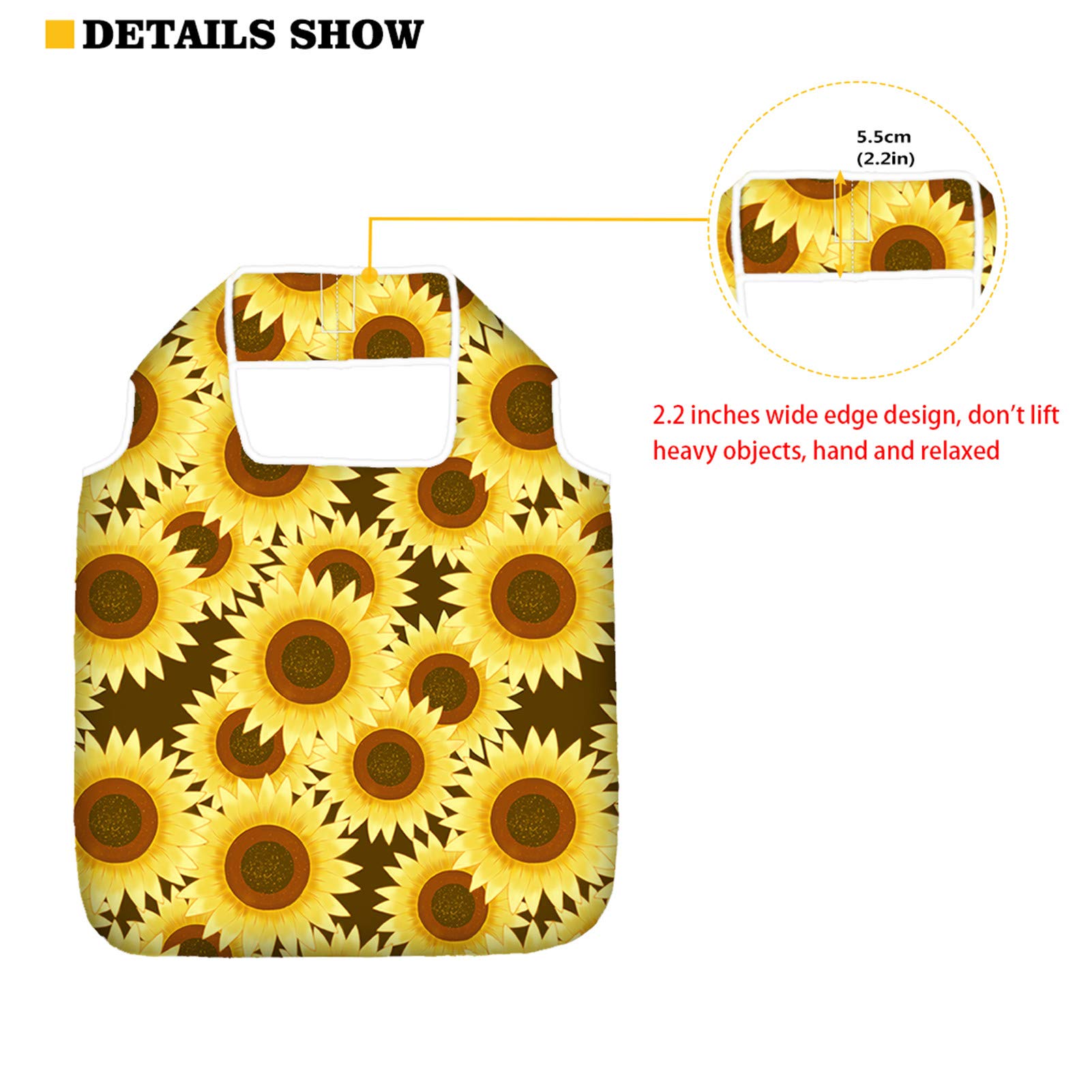 Belidome Cow Print Reusable Grocery Bags - Eco-Friendly Foldable Shopping Tote for Heavy Duty Use | Perfect for Farmers Markets, Grocery Shopping & Beach Trips