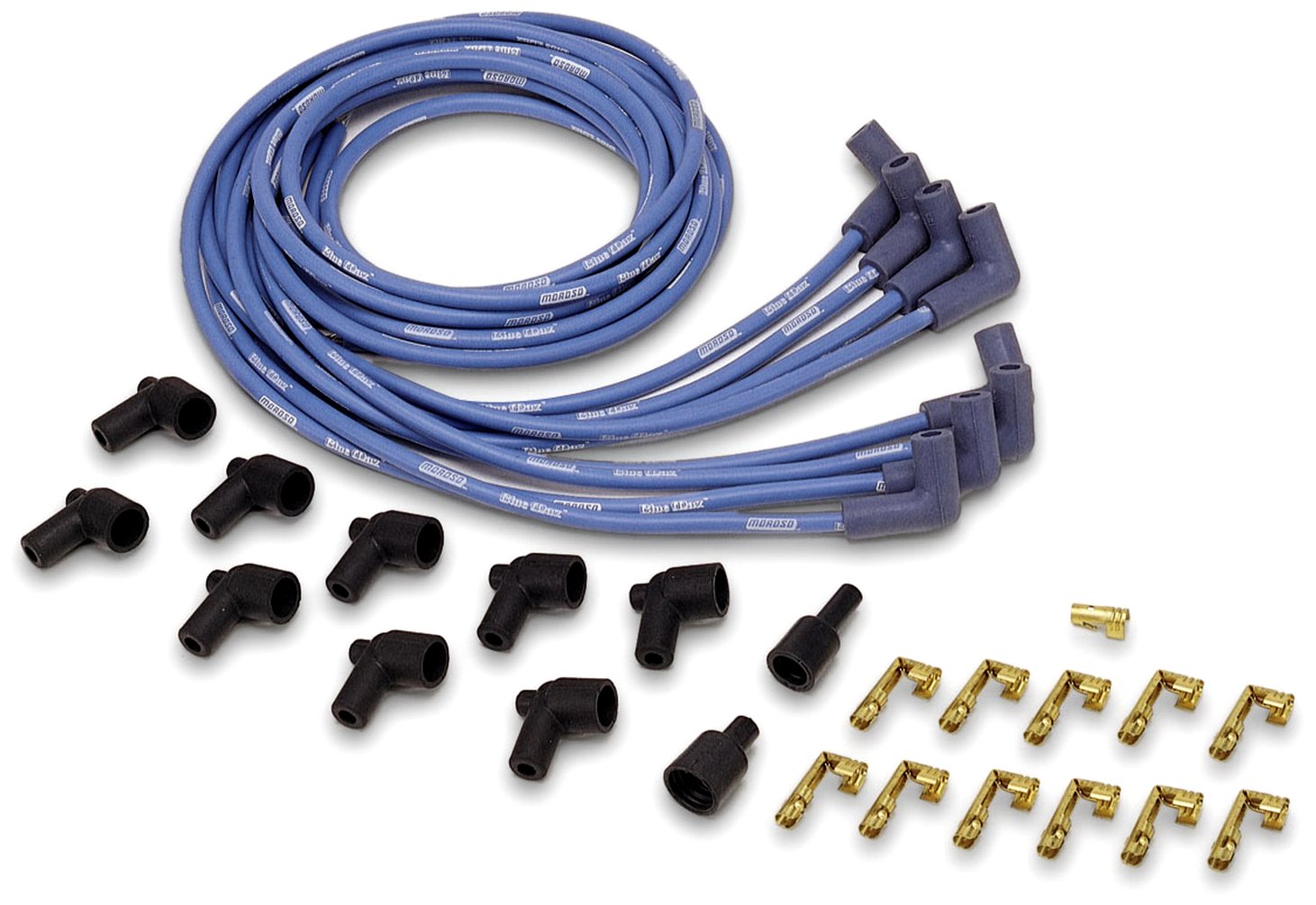 Moroso 72800 High Performance Spark Plug Wire Set - Compatible with Ford, Chevy, Dodge - Durable Silicone Construction for Enhanced Ignition - Perfect for Racing, Off-Road & Engine Upgrades