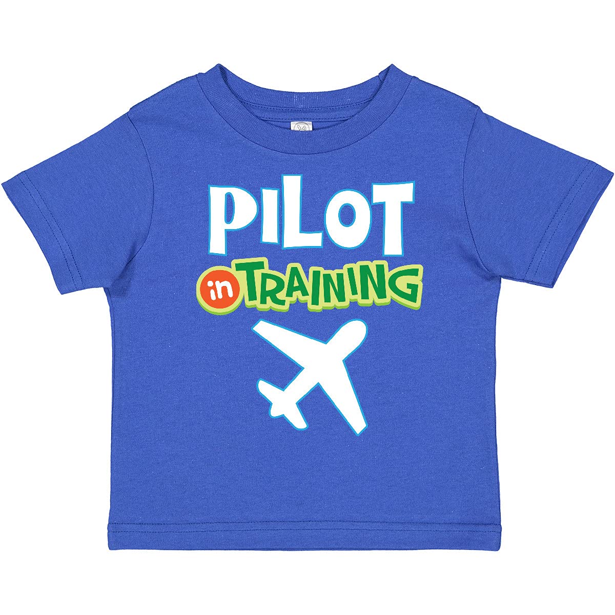 Inktastic Pilot in Training Airplane Boys Future Job Toddler T-Shirt - Cute Aviation Themed Kids Shirt for Future Pilots, Birthday & Career Day Outfits