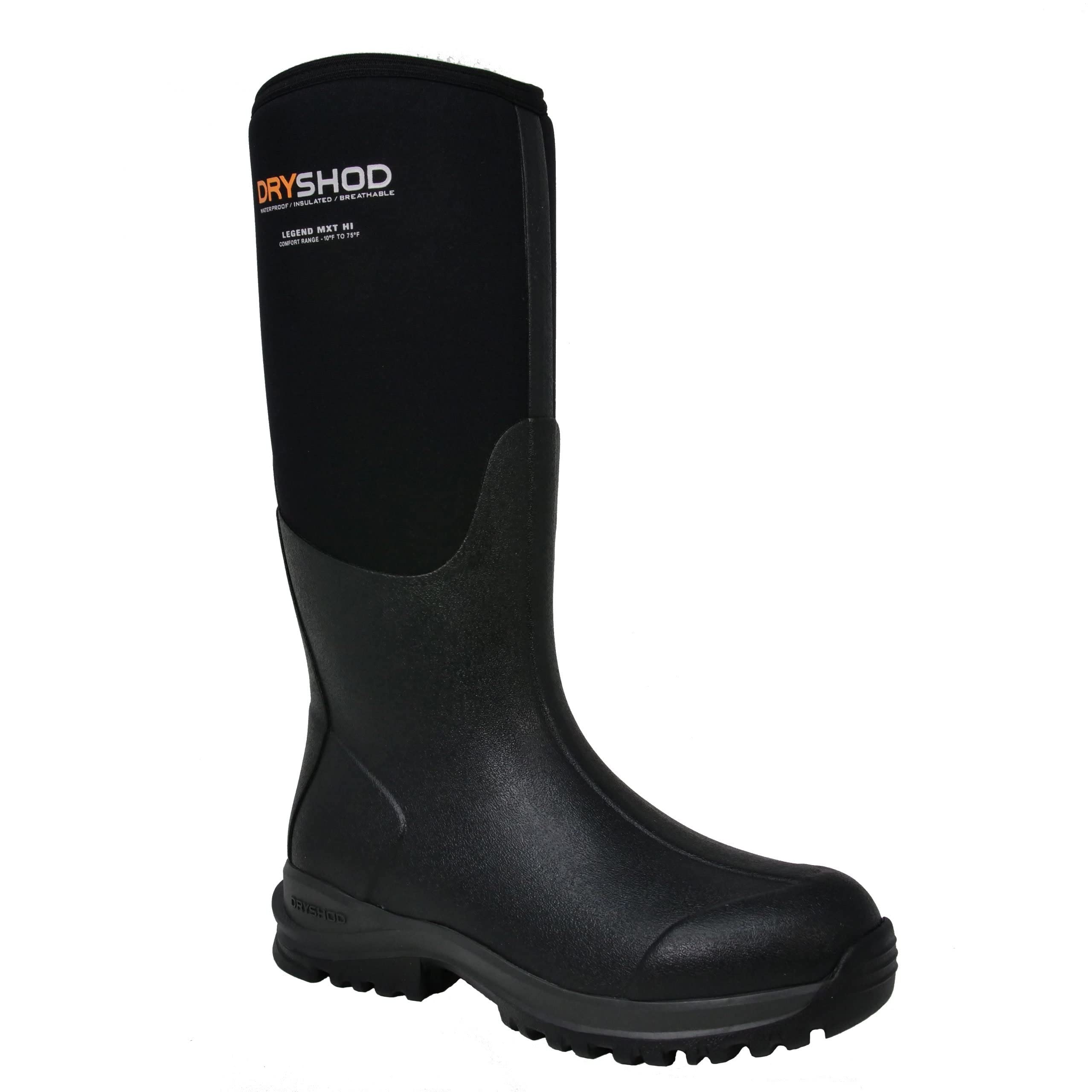 Dryshod Women's Legend MXT Adventure Hi Rubber Boots - Waterproof Pull-On Rain Boots for Hiking, Gardening & Outdoor Activities
