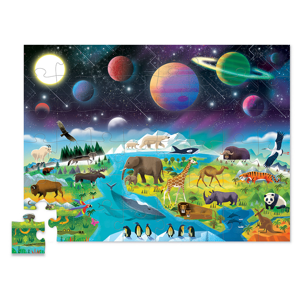 Above & Below: Earth & Space Puzzle - 500 Piece Educational STEM Toy for Kids & Adults | Perfect for Family Game Night & Classroom Learning Activities