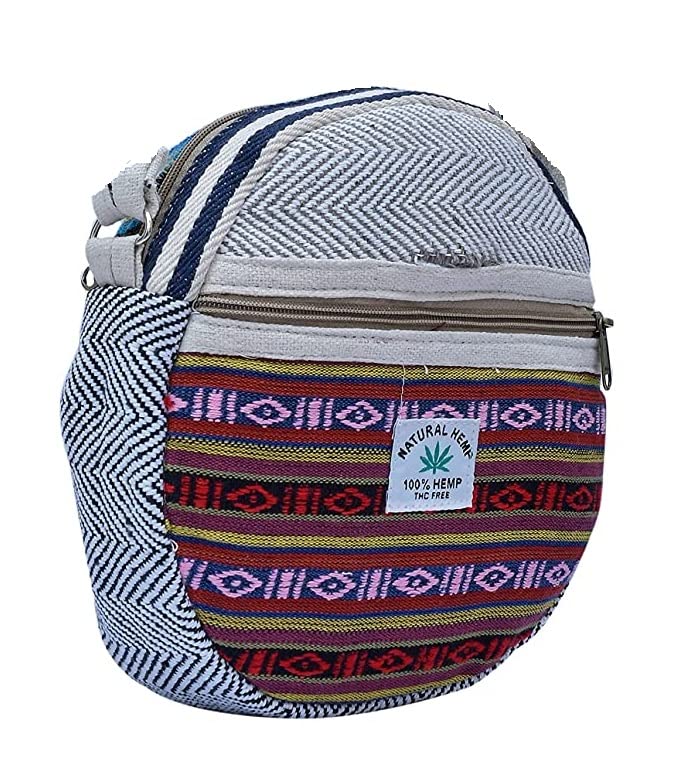 ANESHA Premium Round Sling Backpack - Lightweight Crossbody Chest Bag for Women & Men - Compact Travel Daypack for Hiking, Cycling, Commuting & Daily Use