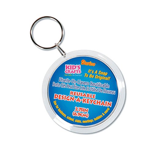Darice 6-Piece DIY Keychain Making Kit - Customizable Keychain Craft Set for Kids & Adults - Perfect for Party Favors, Classroom Projects & Personalized Gifts