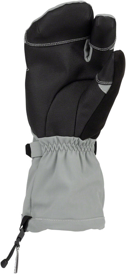 45NRTH 2024 Sturmfist 3 Gloves - Lobster Style Winter Gloves for Extreme Cold Weather, Waterproof & Windproof, Glacial Grey, 2XL - Perfect for Snowmobiling, Skiing & Ice Fishing