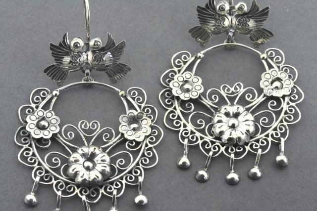 Sterling Silver Frida Earrings - Handmade Boho Hoop Earrings for Women - Perfect for Everyday Wear & Special Occasions