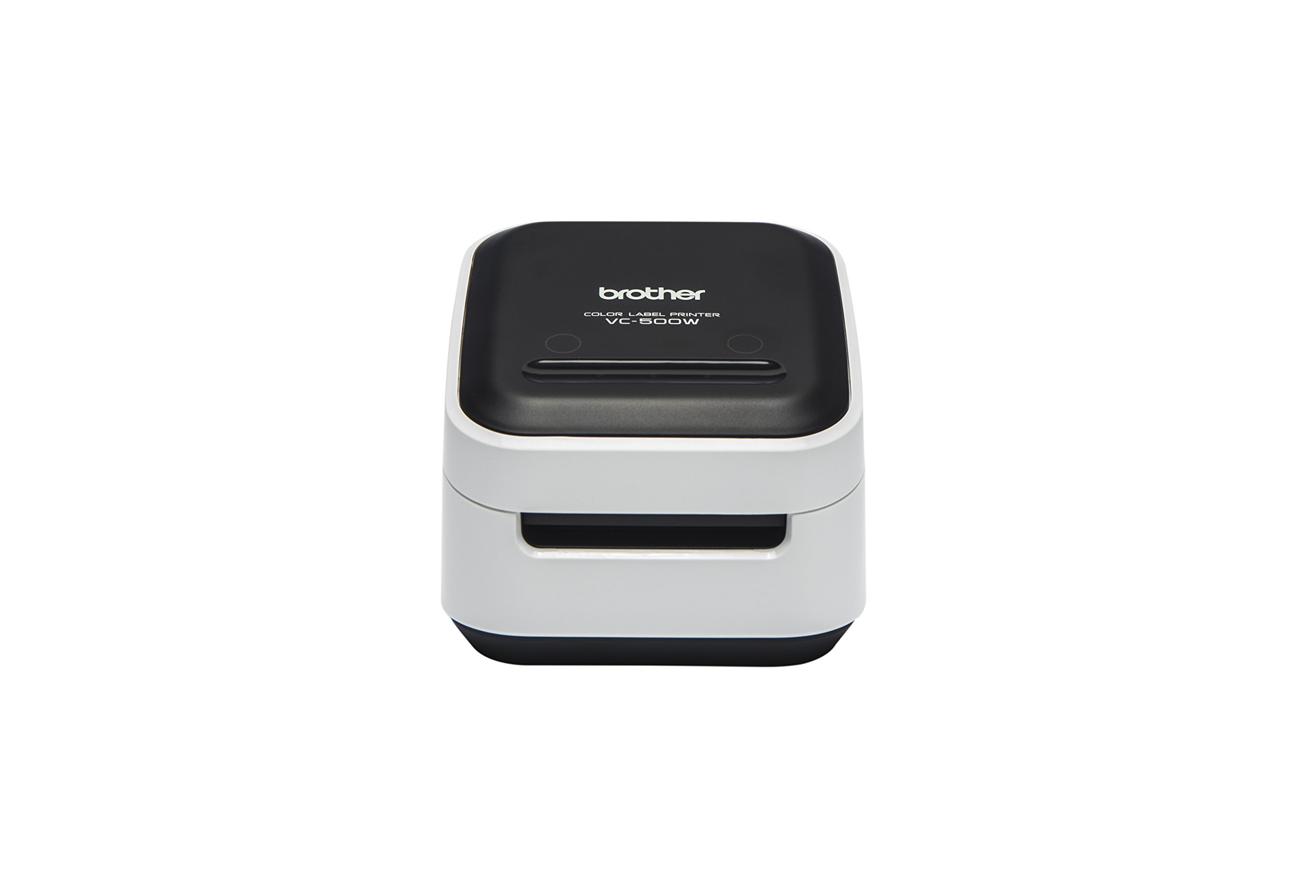 Brother VC-500W Wireless Label Maker with Full Color Printing - Desktop Photo Labeller with ZINK Zero Ink Technology, White (UK Plug) - Perfect for Home Office, Crafting & Organization