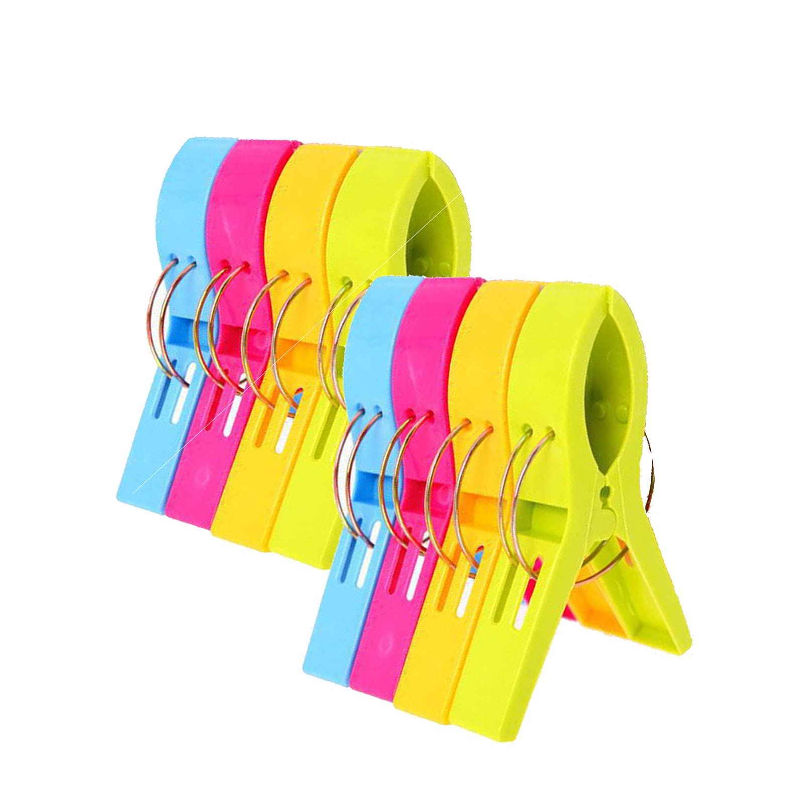 **Windproof Beach Towel Clips - 8 Pack Heavy Duty Plastic Clips for Towels, Blankets, Duvets, Tablecloths & Clothes - Perfect for Beach, Pool, Picnic & Outdoor Use**