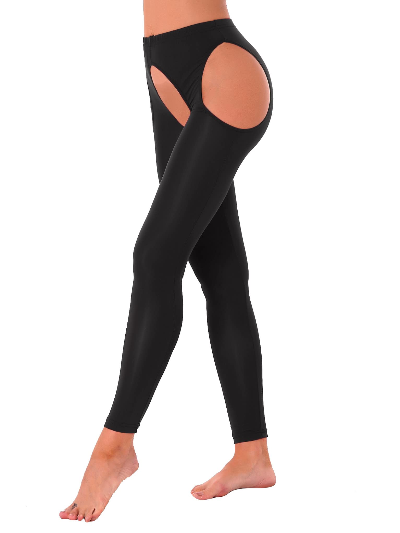 Zaldita Women's Hollow Out 60D Shaping Suspender Nylon Pantyhose Thigh-High Stockings - Sexy Sheer Leggings for Evening Wear & Special Occasions