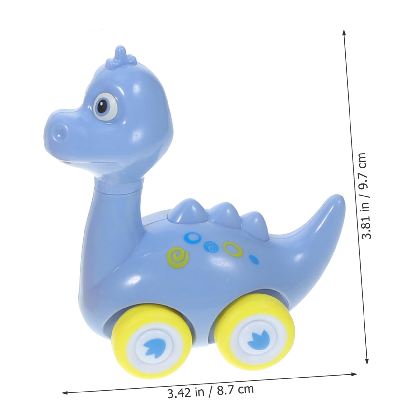 Amosfun 6pcs Dinosaur Pull Back Car Set - Friction Powered Animal Toy Vehicles, Plastic Dino Car Models for Kids, Perfect for Birthday Gifts, Party Favors, and Educational Playtime