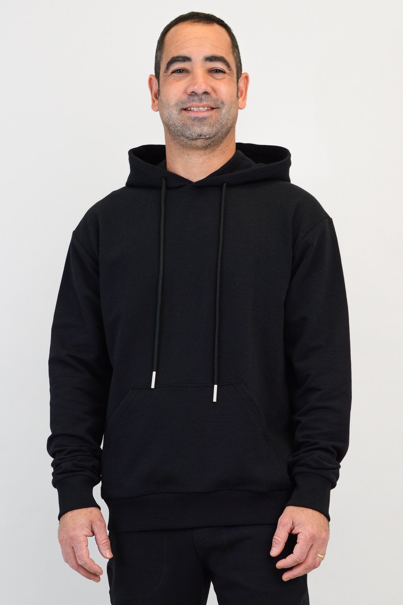 JoeJoe Men's Cotton Hoodie - Soft & Comfortable Black Pullover Sweatshirt for Casual Wear, Gym & Outdoor Activities