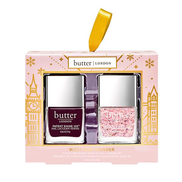 Butter London 2-Piece Mini Nail Lacquer Set - West End Wonder | Gift Set for Nail Art & Manicure | Perfect for Parties, Weddings & Special Occasions