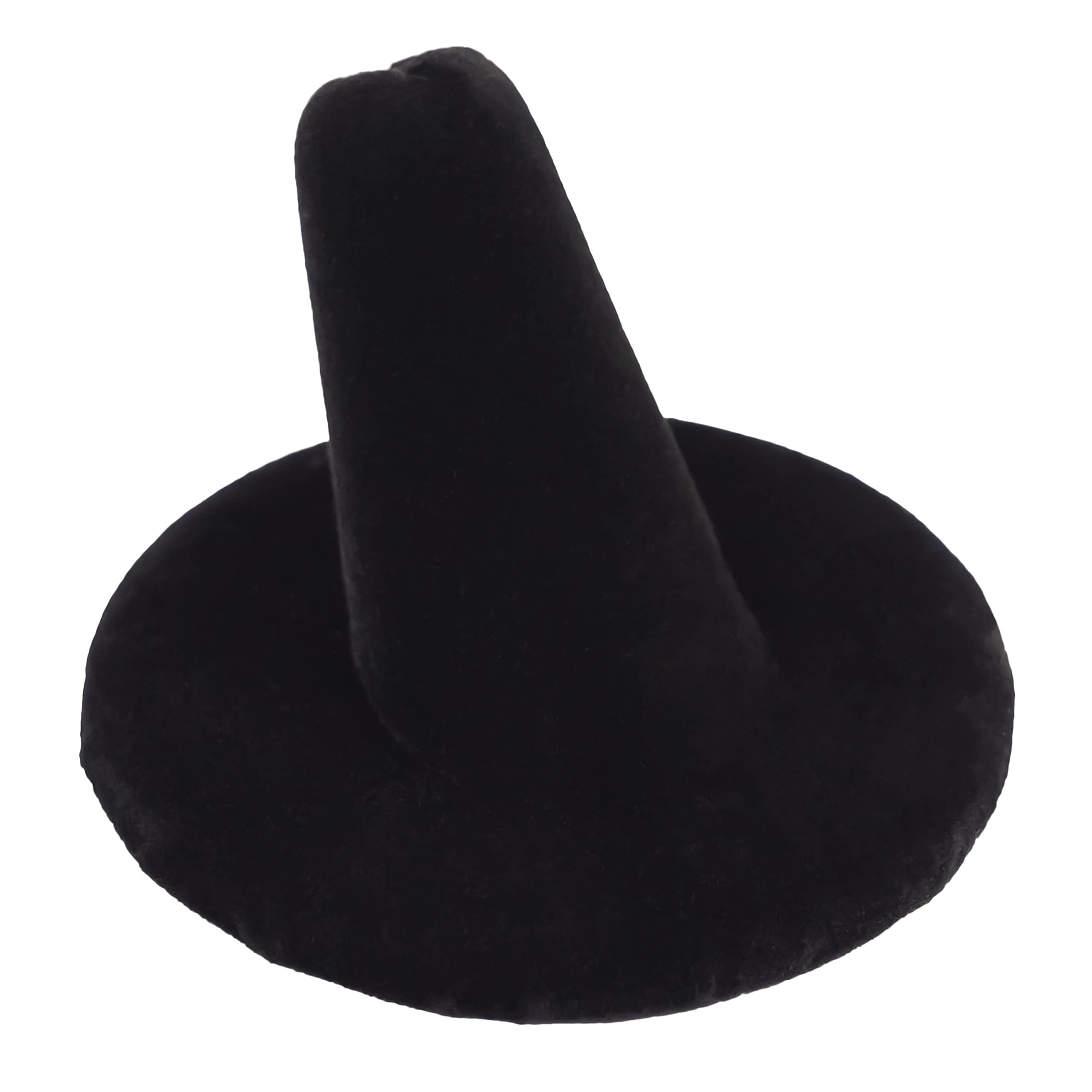 Lightweight Black Velvet Ring Holder - Jewelry Display & Home Organization (5-Pack) for Retail & Bedroom