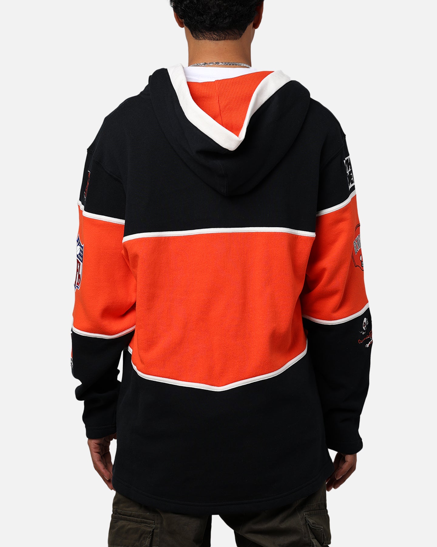 47 Brand Cincinnati Bengals NFL Legacy Lacer Hoodie - Jet Black - Men's Sports Fan Apparel for Game Day & Casual Wear