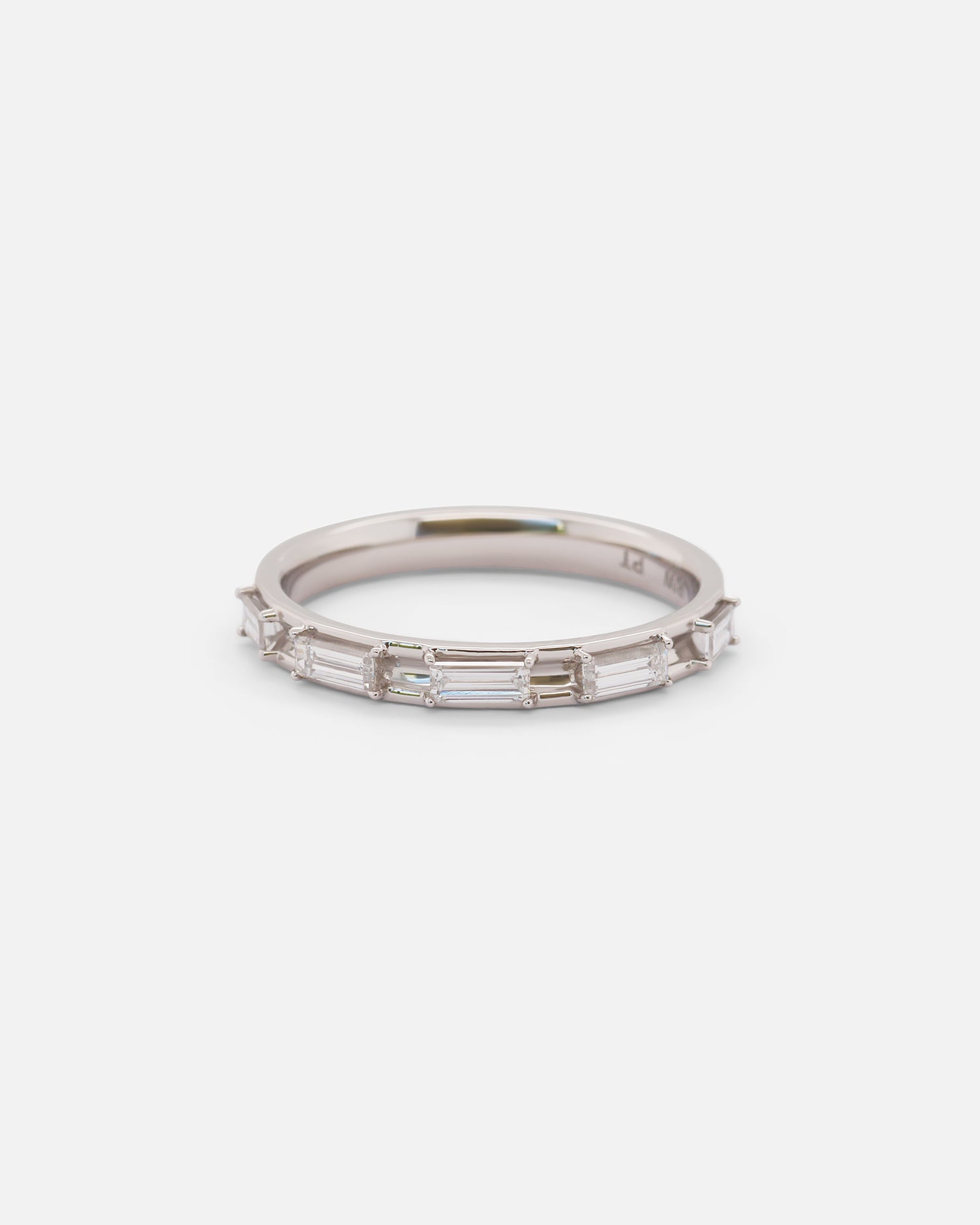 Exquisite Canal/Baguette Diamond Wedding Band - Elegant Stackable Ring for Women, Perfect for Bridal Sets, Anniversary Gifts & Everyday Luxury Jewelry