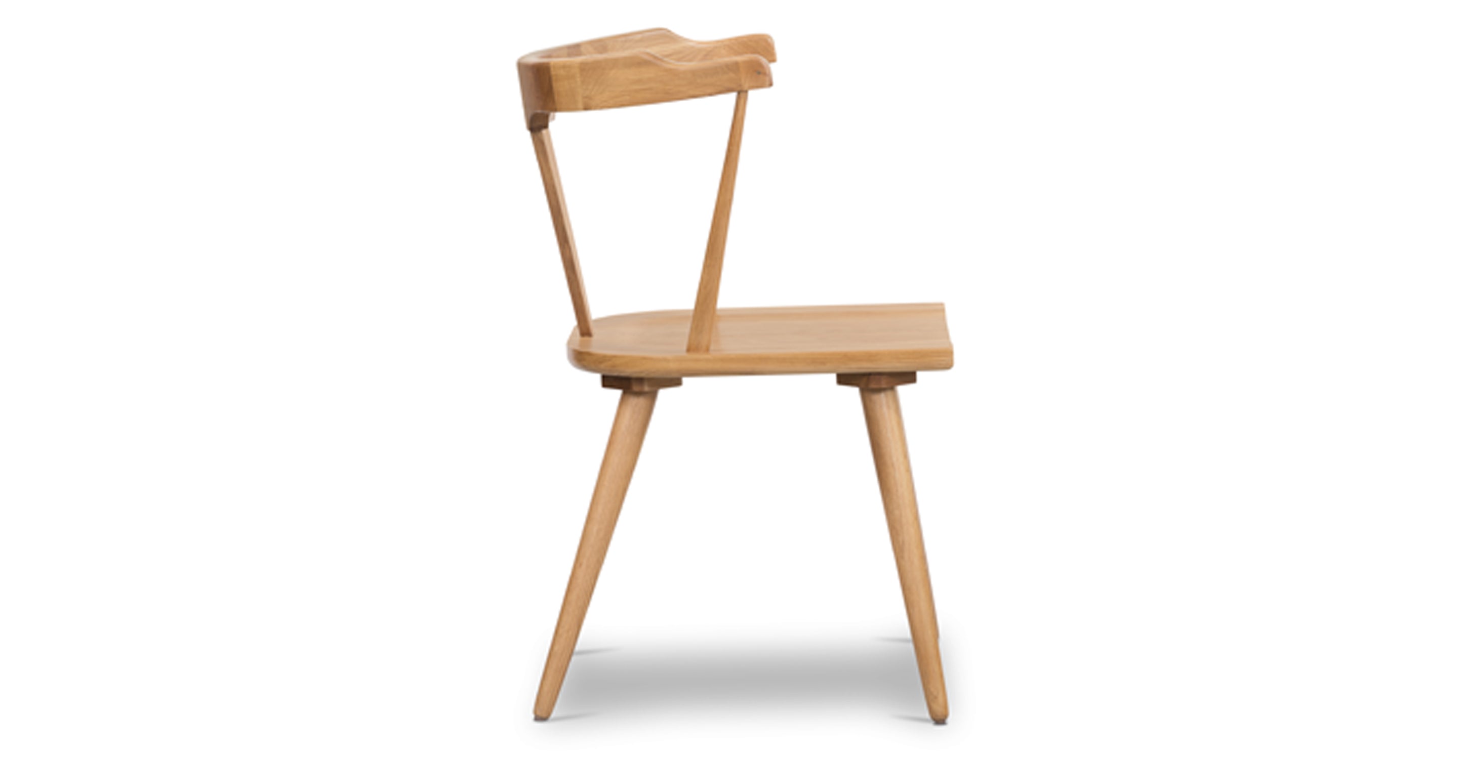 Enzo Dining Chair - Modern Wooden Dining Room Chair with Upholstered Seat - Perfect for Kitchen, Dining Room, and Home Office