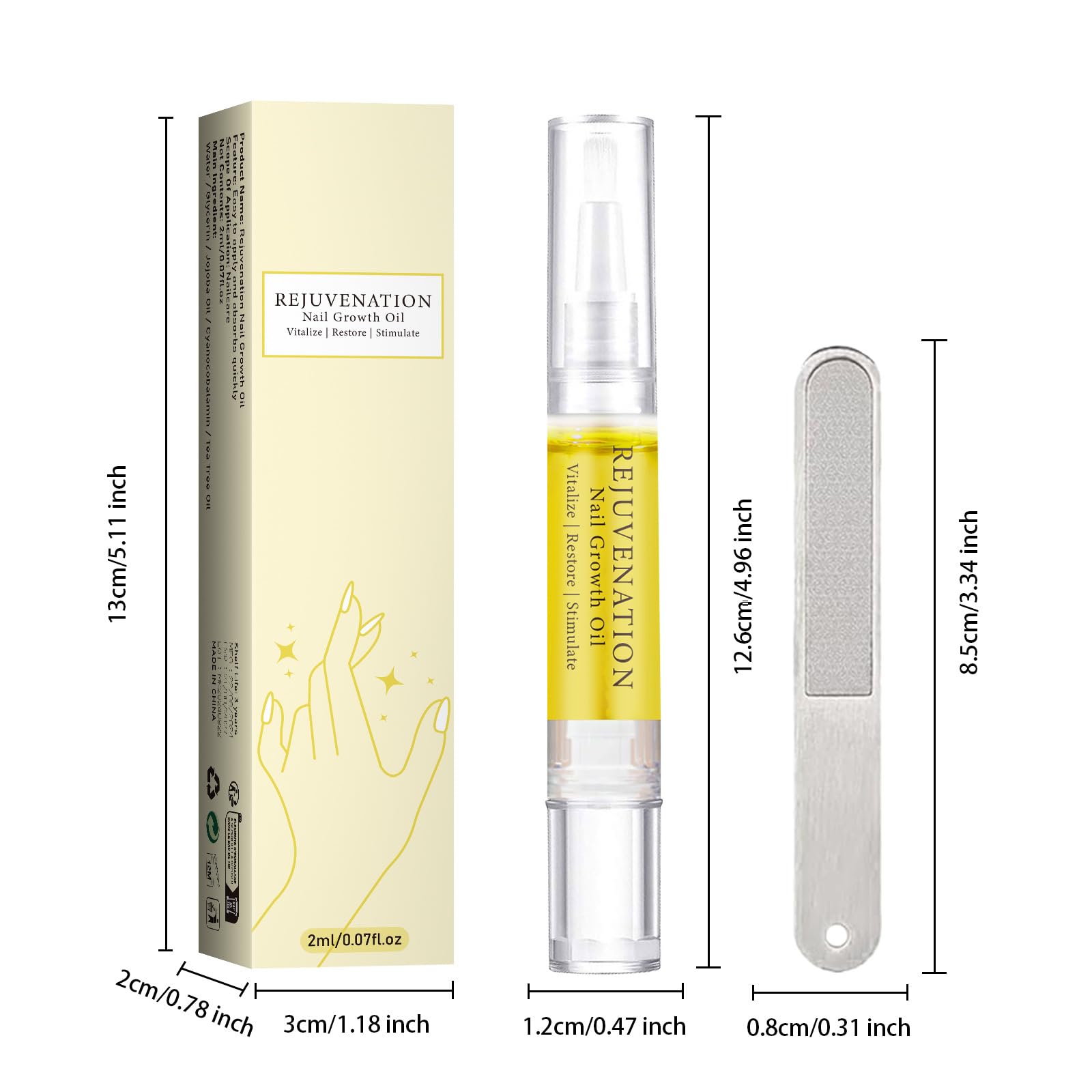 2024 Upgrade Nail Growth Oil Pen - Cuticle Care & Strengthener for Moisturizing & Brightening Nails - Salon & Home Use