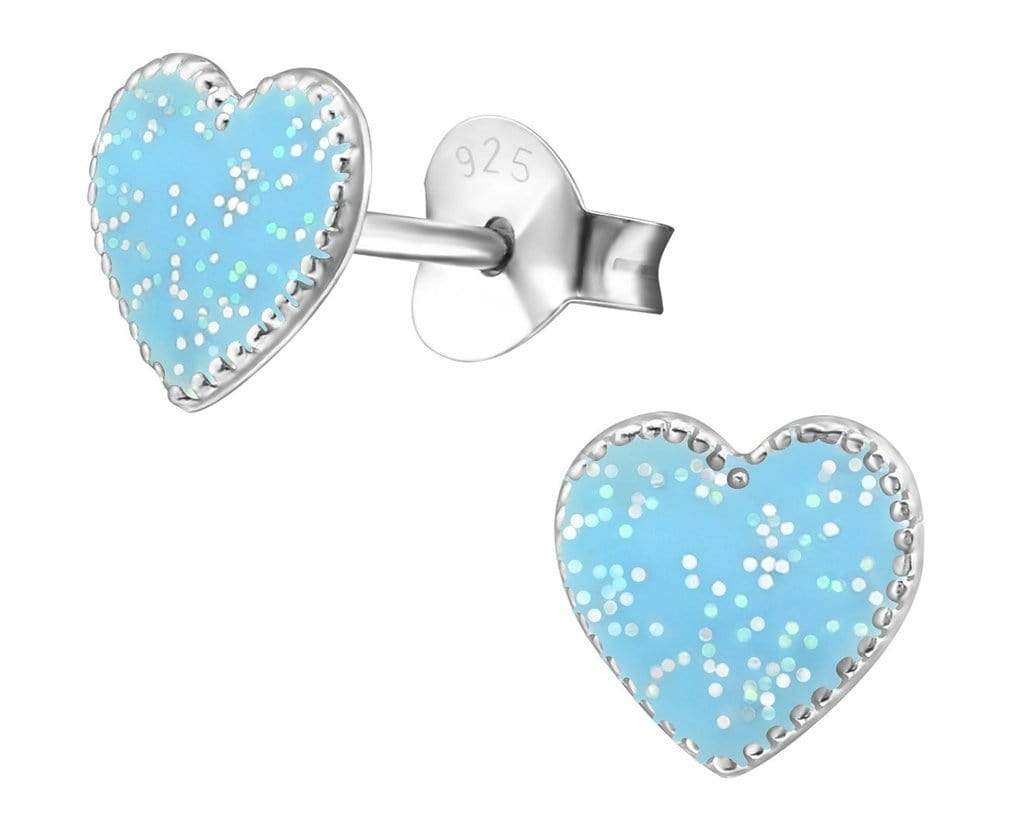 Sterling Silver Heart Stud Earrings for Kids - Hypoallergenic & Durable - Perfect for Birthdays, Gifts & Everyday Wear