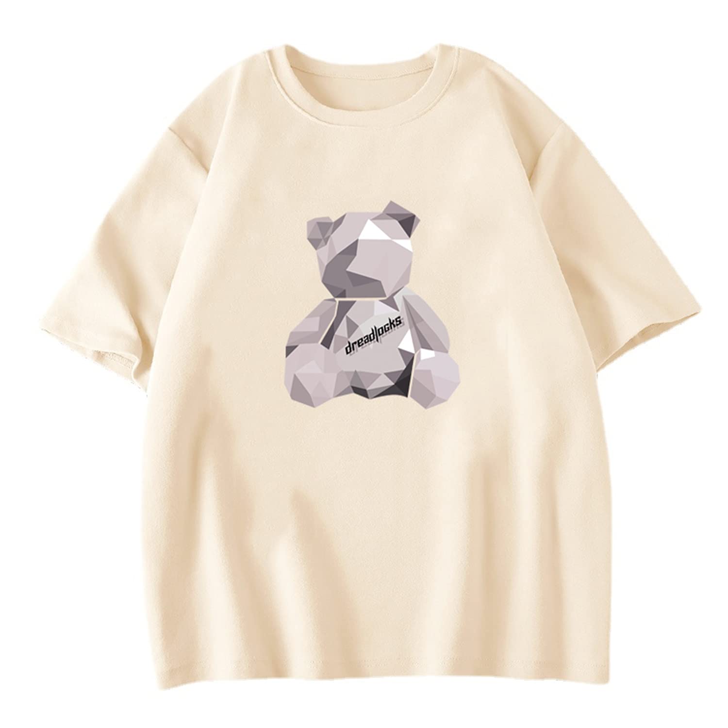 Women's Cute Bear Printed Kawaii T-Shirt - Harajuku Style Graphic Summer Top for Casual Wear, Street Fashion & Anime Cosplay