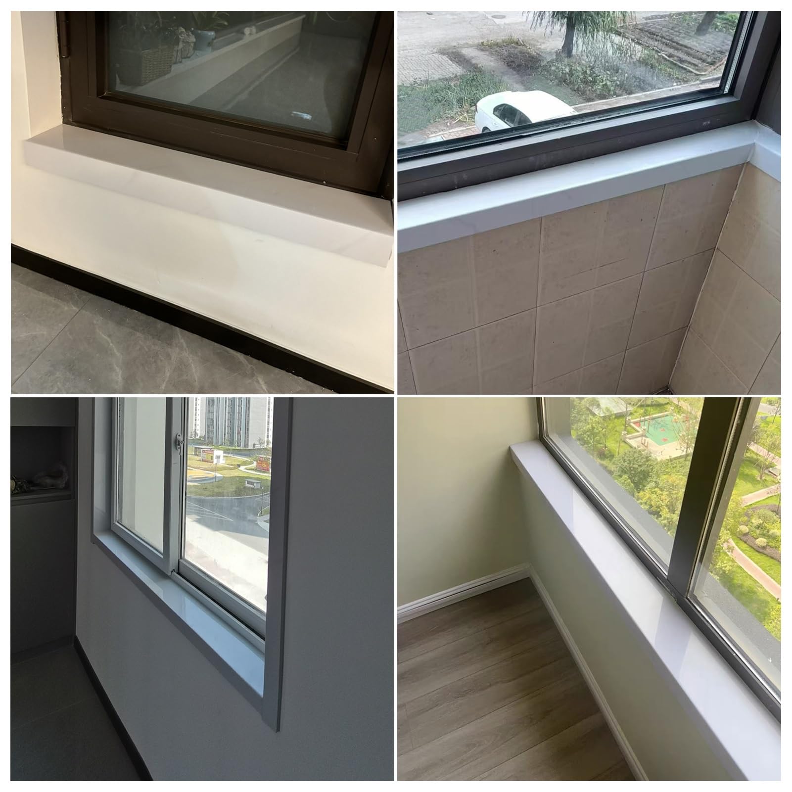 Modern Textured Window Sill Cover Protector - Durable Widening Sill Plate for Windows & Doors (59