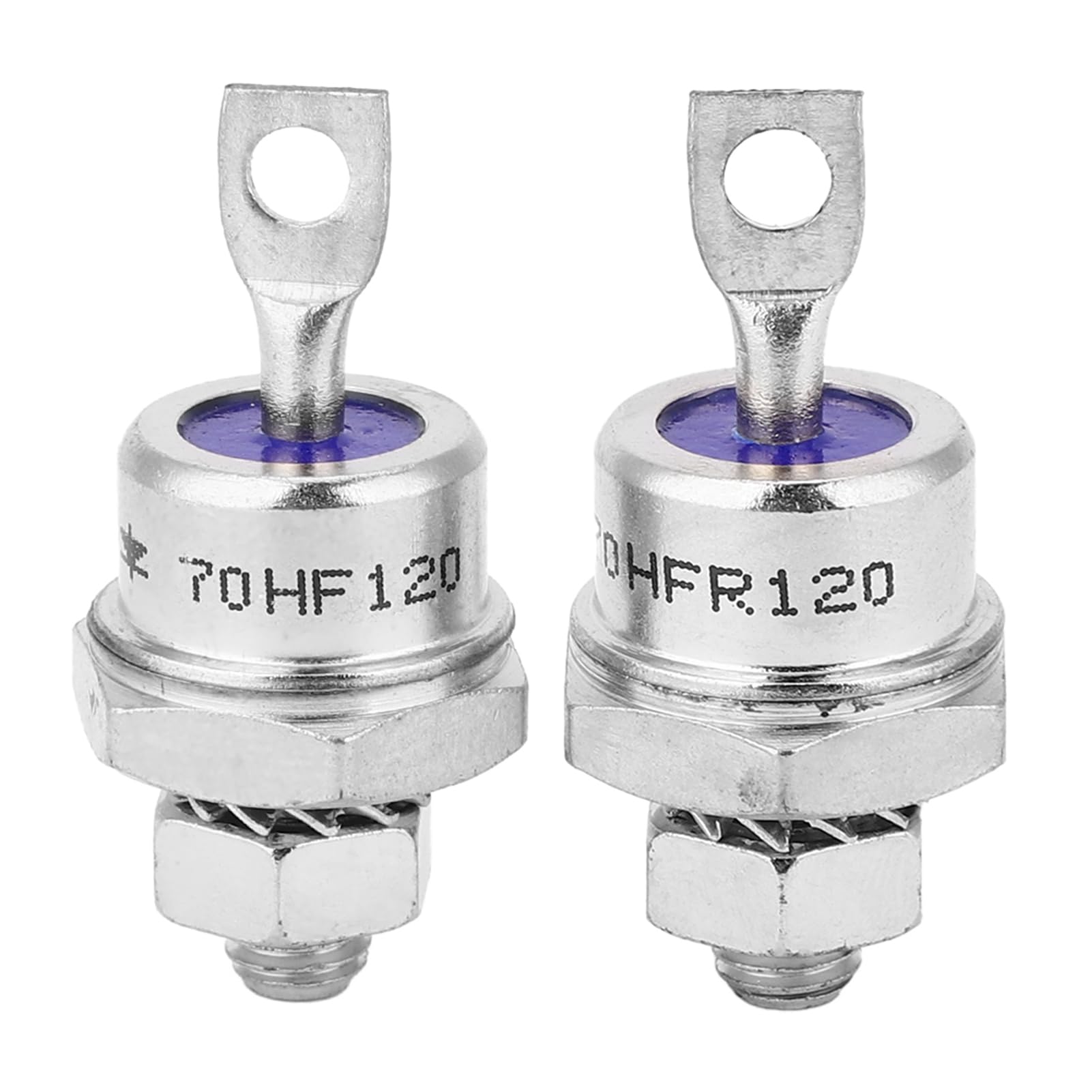 High Power Spiral Rectifier Diode - 5 Pairs Stud Mount Diodes with Iron Base for Battery Chargers, Motor Control, Power Supplies & Welding Machines - Perfect for Industrial & DIY Electrical Projects