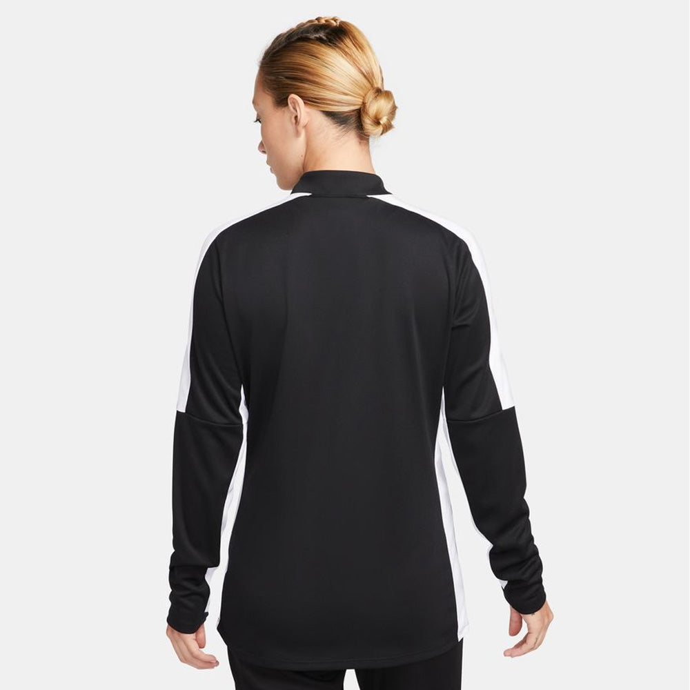 Nike Women's Dri-FIT Academy Drill Top - Black/White - Moisture-Wicking Athletic Shirt for Soccer, Running & Workouts