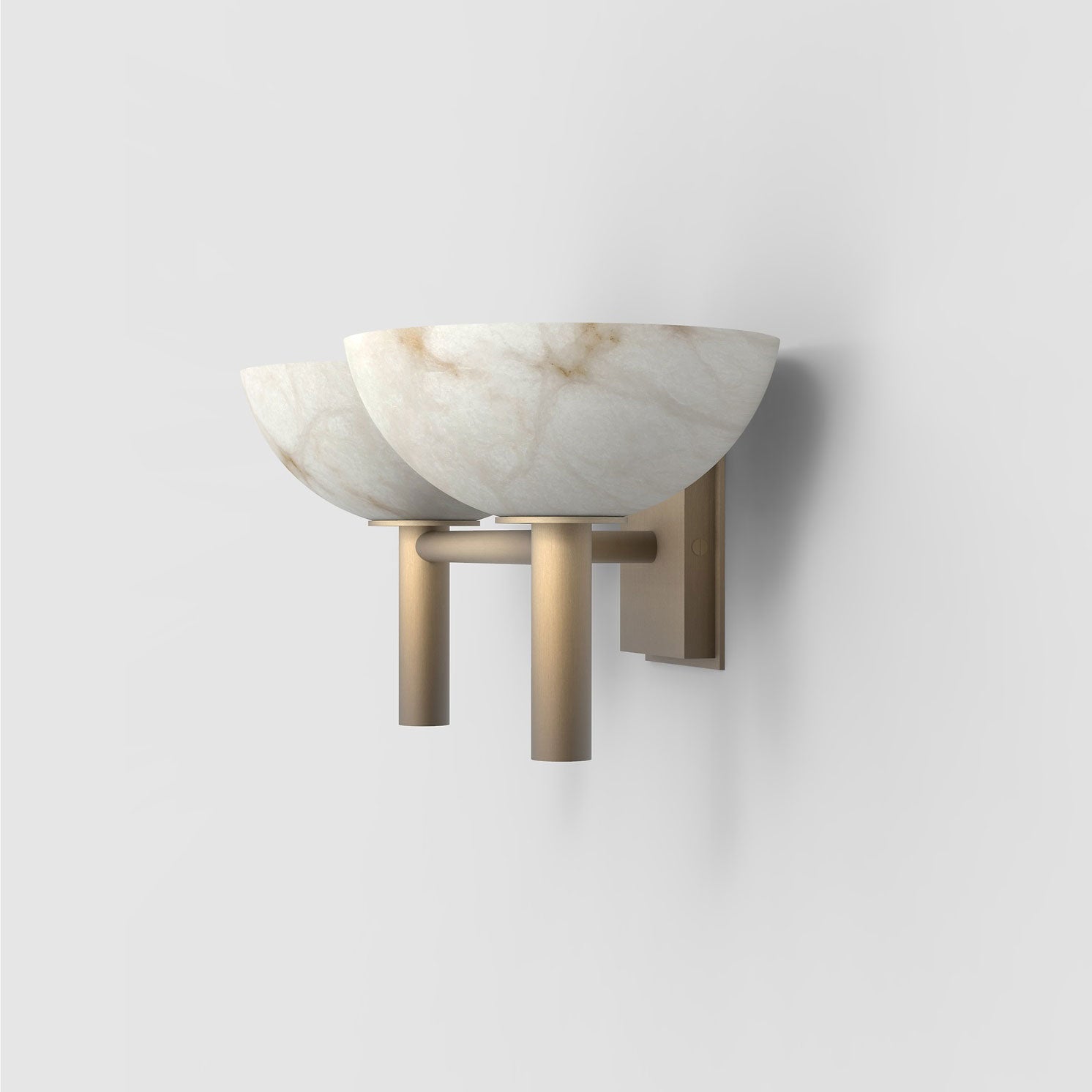 Alabaster Wall Lamp - Handcrafted Stone Bowl Sconce for Bedroom, Living Room & Hallway Lighting | Dimmable Modern Fixture