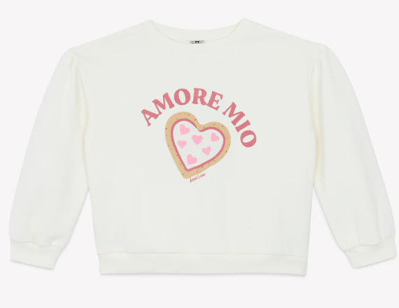 BONTON AMOREMIO Women's Sweatshirt (4A-14A) - Cozy Pullover Hoodie for Casual Wear, Loungewear & Street Style