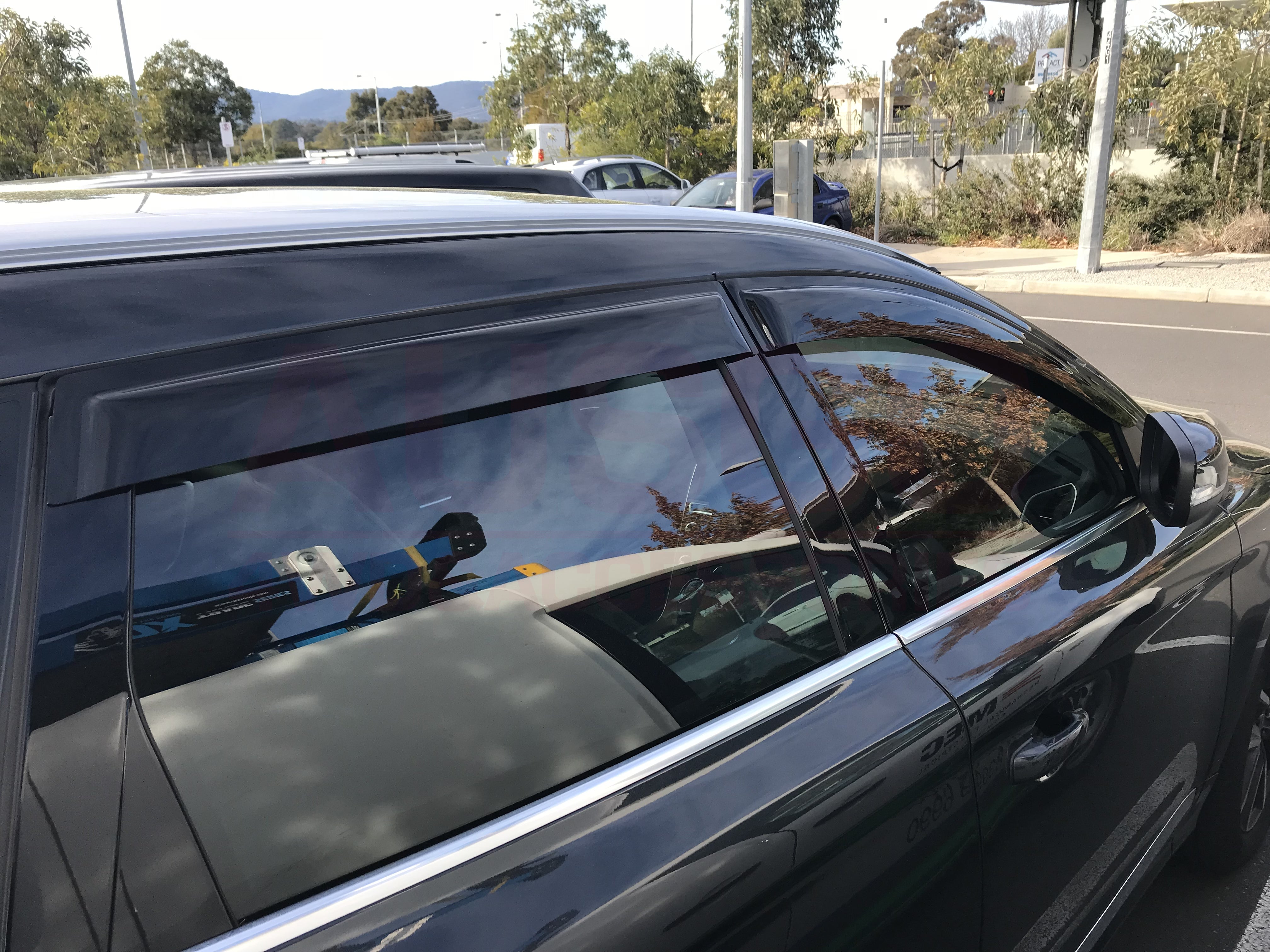 Volvo XC60 2009-2017 Weather Shields - Car Window Rain Guards & Wind Deflectors for All-Weather Protection (Perfect for Rain, Snow & Highway Driving)