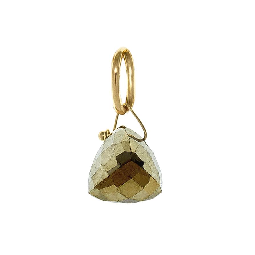 Luna Pyramid Gemstone Charm - Healing Crystal Pendant for Necklace, Yoga & Meditation - Spiritual Gift for Women & Men
