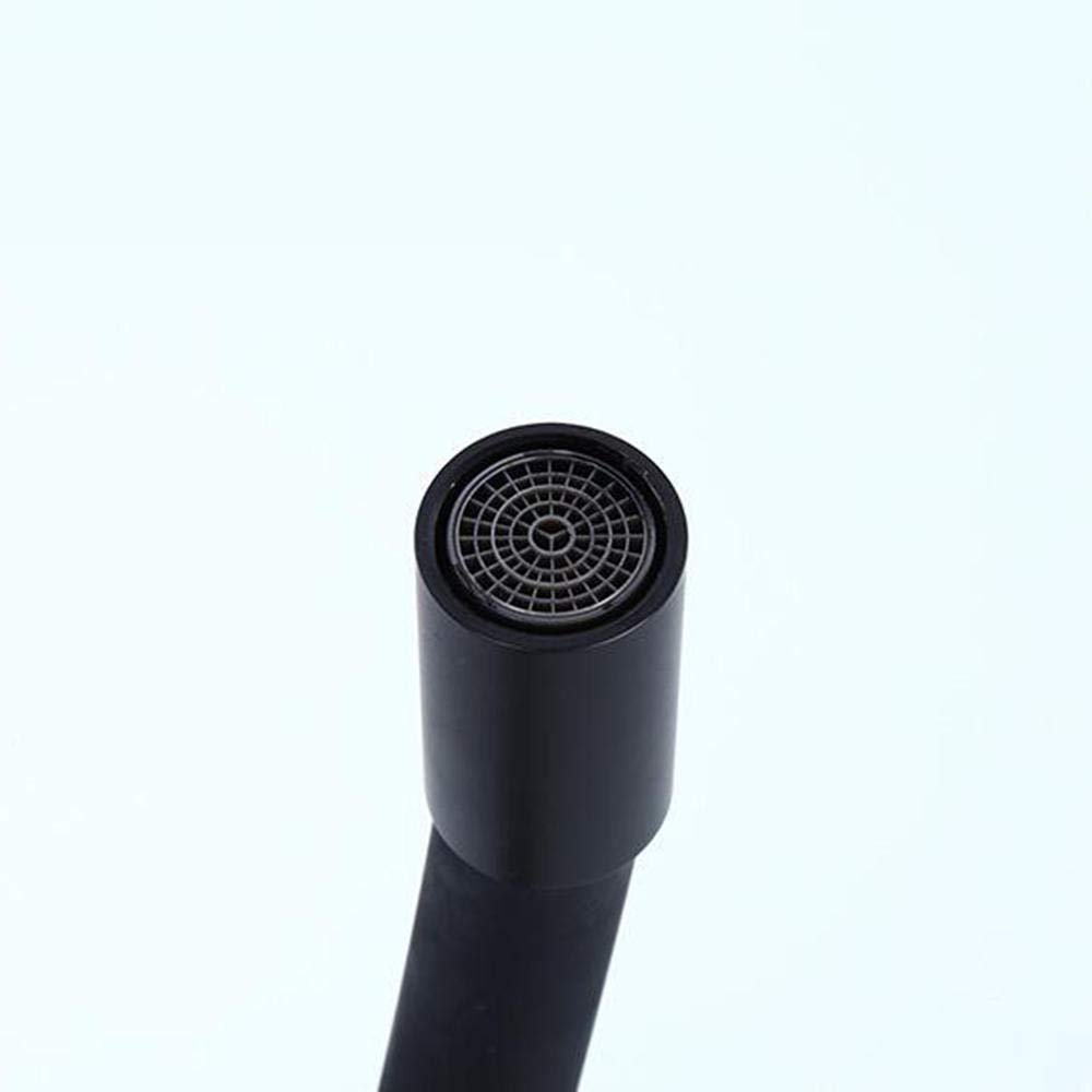Black Stainless Steel Kitchen Faucet - 360° Swivel for Sink, Hot & Cold Water