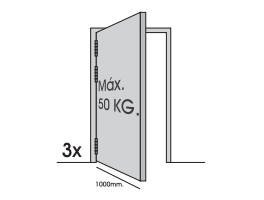 JNF Double Action Spring Hinge - Premium Heavy Duty Spring Hinge for Doors, Cabinets & Furniture - Smooth Silent Closing & Adjustable Tension - Perfect for Home, Office & Commercial Use