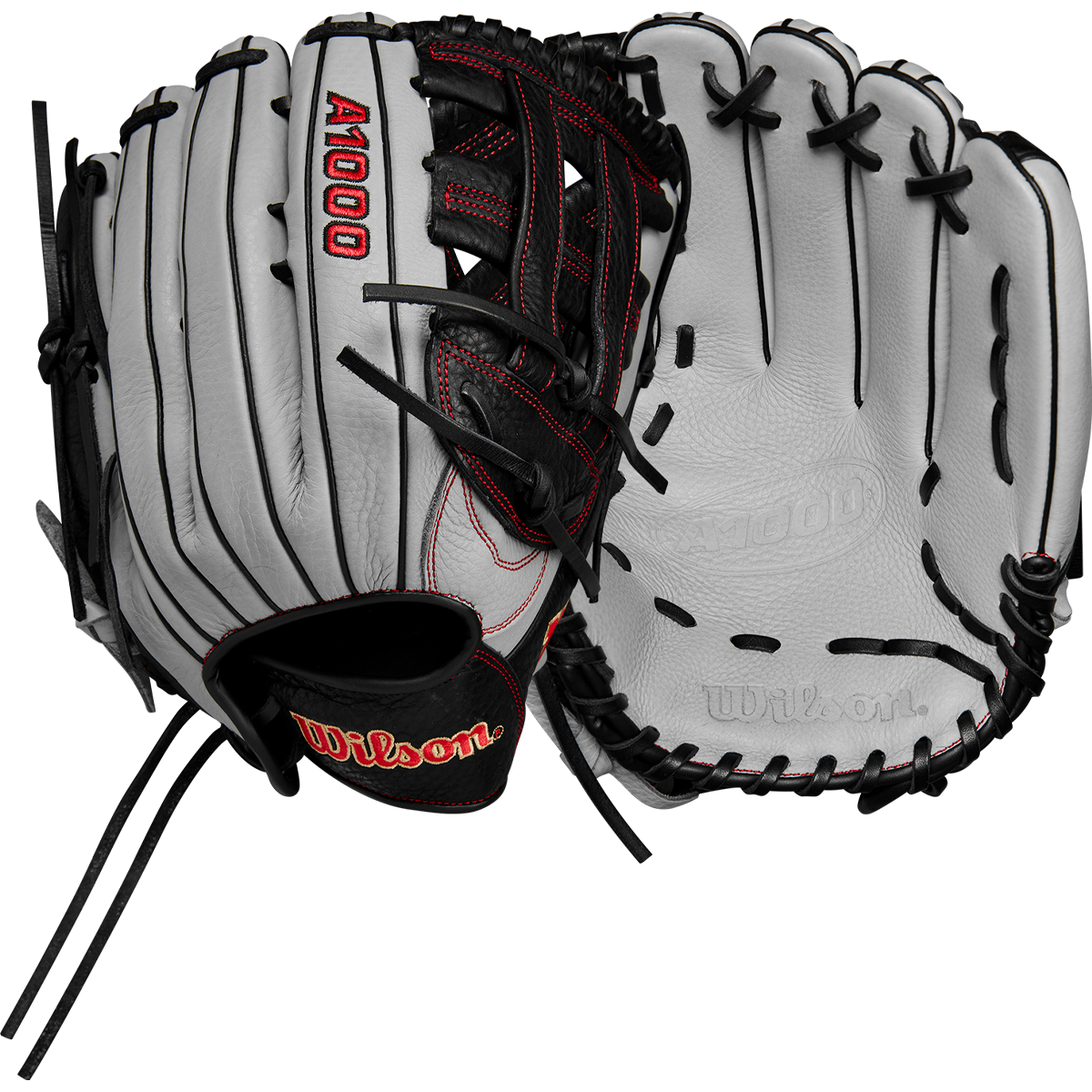 A1000 1750 Outfield Baseball Glove - 12.5 Inch Dual Post Web for Youth & Adult Players - Perfect for Outfield Practice & Games