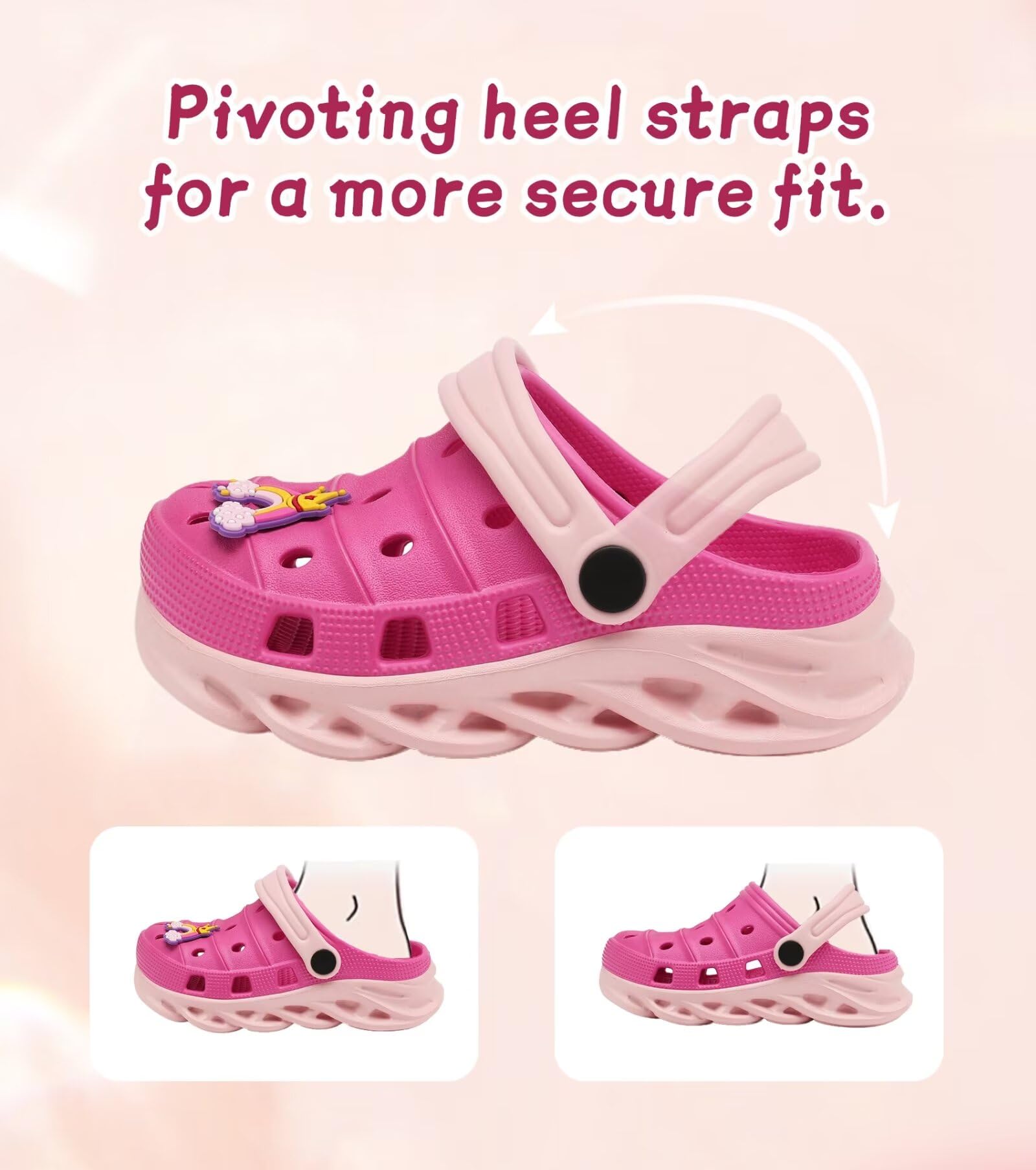 Kids Clogs Slip-On Sandals for Toddlers - Waterproof Beach Pool Garden Shoes for Boys & Girls - Perfect for Outdoor Play, Swimming & Summer Activities