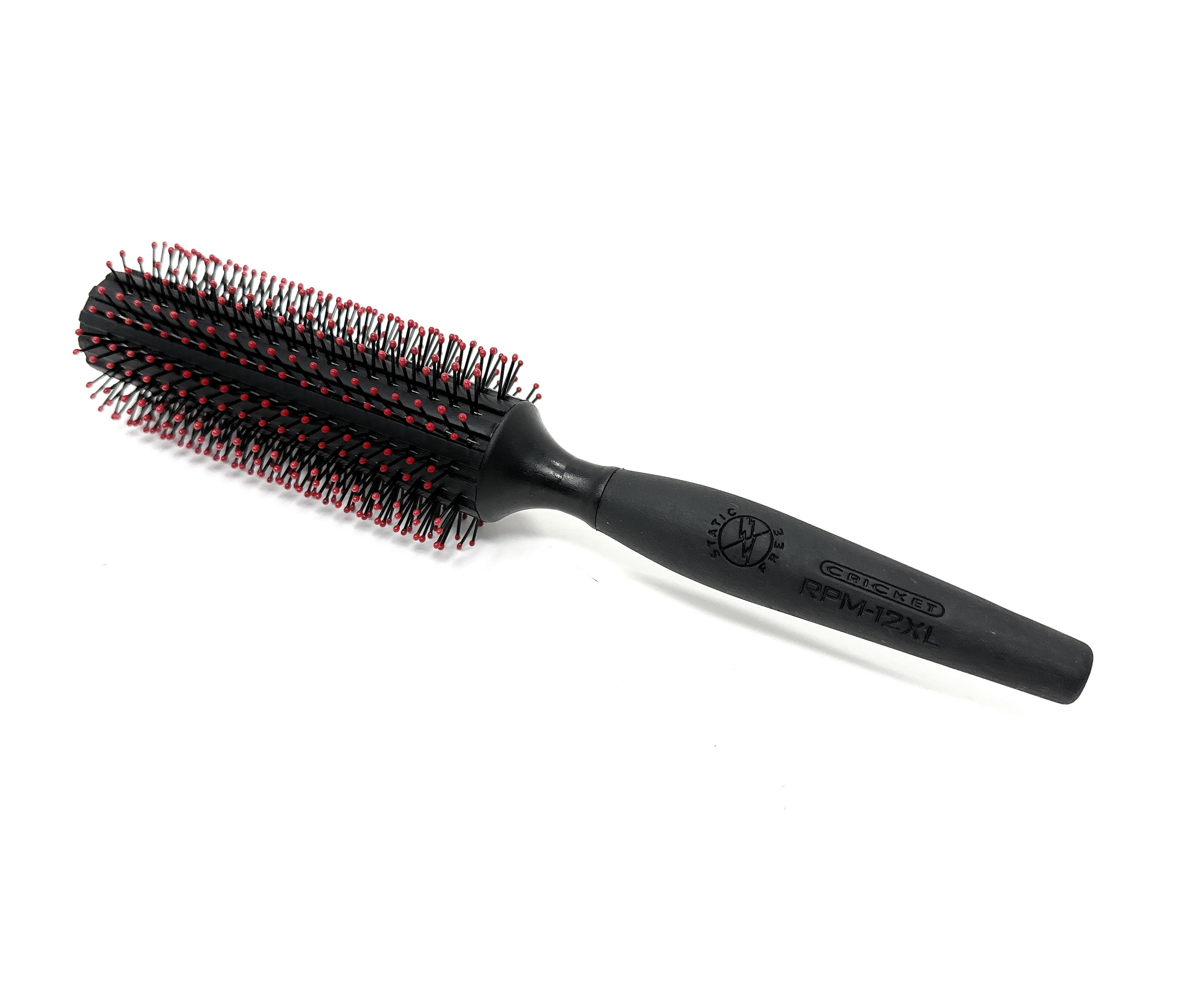 Cricket Ultimate Styling Static Free RPM 12XL Round Brush for Salon & Home Use - Professional Hair Styling Tool for Smooth, Frizz-Free Blowouts & Voluminous Curls