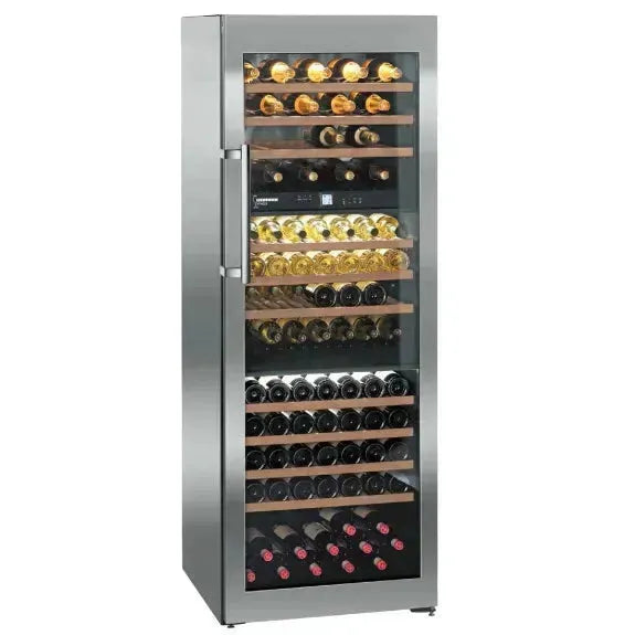 Liebherr 178 Bottle Stainless Steel Wine Cooler Refrigerator - Perfect for Home, Restaurant, or Wine Cellar Storage