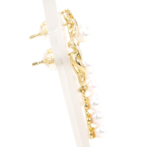18K Yellow Gold Pearl Earrings for Women - Elegant Stud Earrings with Freshwater Pearls - Perfect for Weddings, Parties & Special Occasions