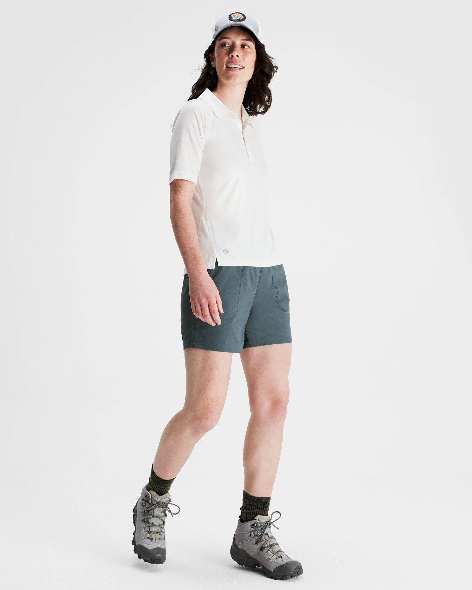 Women's SUN Stopper LT Polo Shirt - UPF 50+ Sun Protection, Moisture-Wicking & Breathable White Golf Shirt for Outdoor Sports & Summer Activities