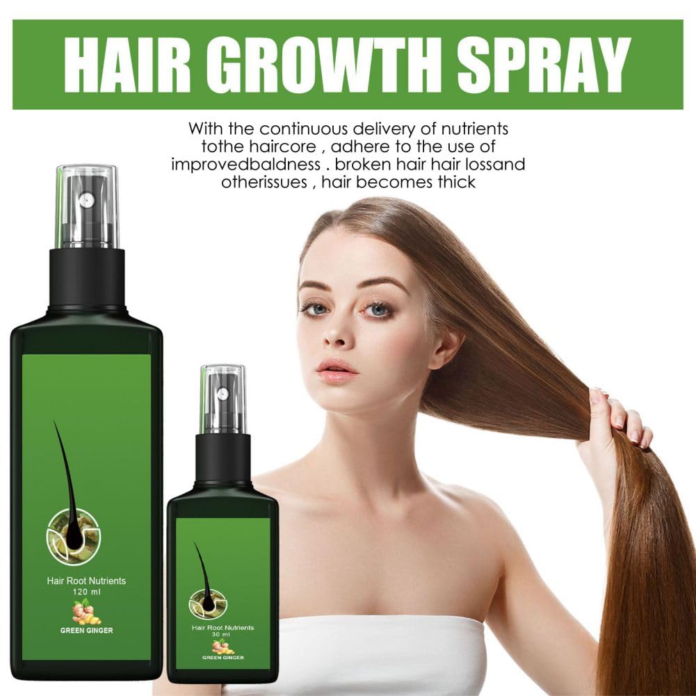 Natural Hair Growth Serum for Men & Women - 120ml Hair Loss Treatment Lotion with Nourishing Formula for Thicker, Stronger Hair - Best for Dry & Damaged Hair Care - Perfect for Daily Use at Home or Salon