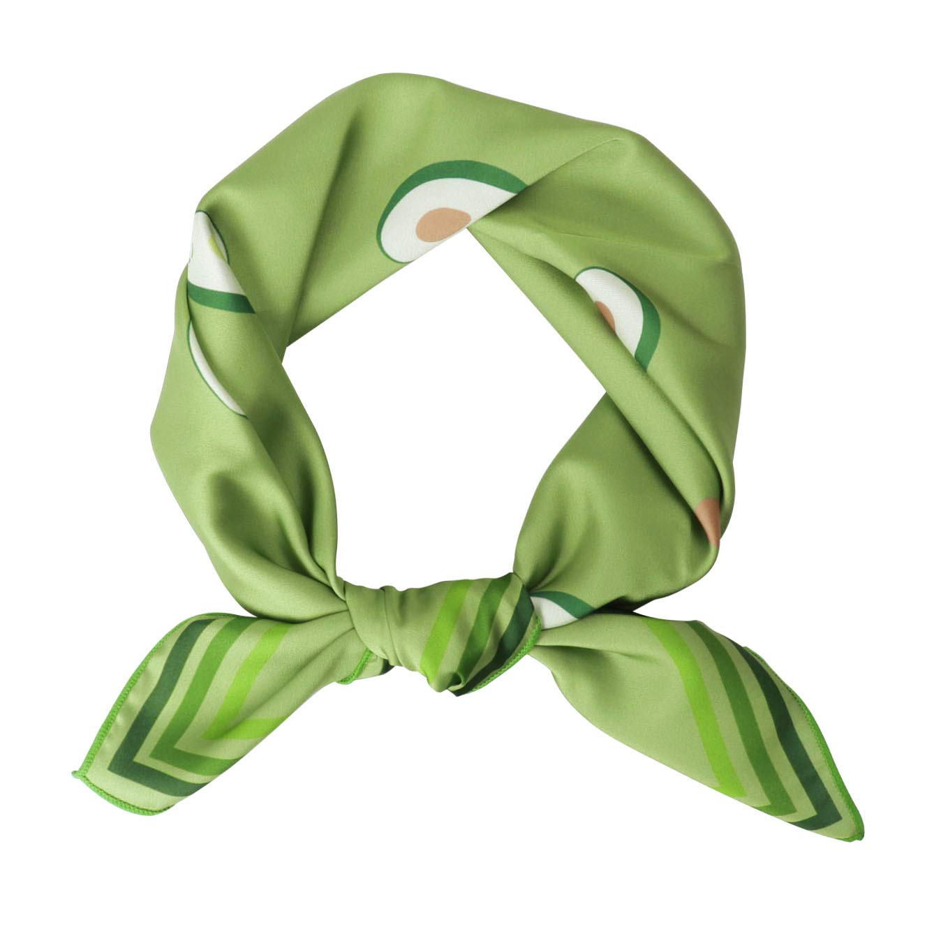 GERINLY Women's Cute Fruit Print Bandana Scarf - Summer Fashion Hair Accessory & Lovely Neckkerchief for Casual Outfits, Beach Days & Outdoor Activities