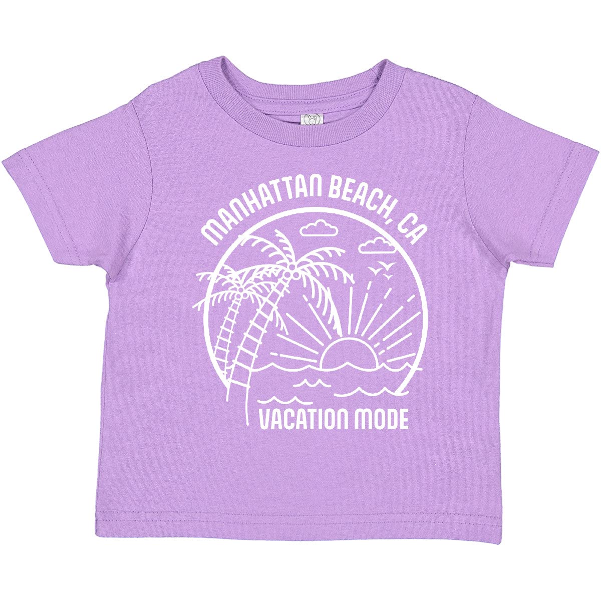 Inktastic Summer Vacation Mode Manhattan Beach California Toddler T-Shirt - Cute Graphic Tee for Boys & Girls, Beach Outfit, Family Vacation Matching Shirts
