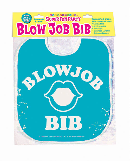 Adult Pleasure Bib - Teal Blue Waterproof & Soft for Sensual Play - Perfect for Couples & Intimate Moments