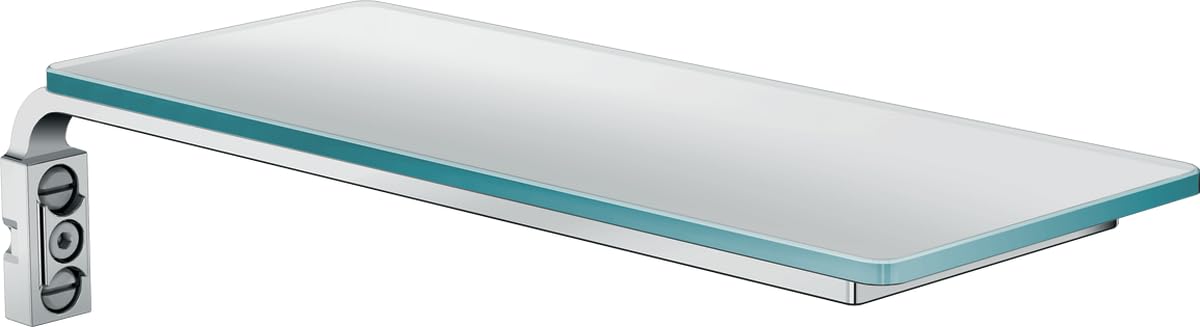 Hansgrohe 26511000 Casetta E Glass Soap Dish Replacement Part - Chrome Finish | Bathroom Accessory for Modern Sinks & Vanities