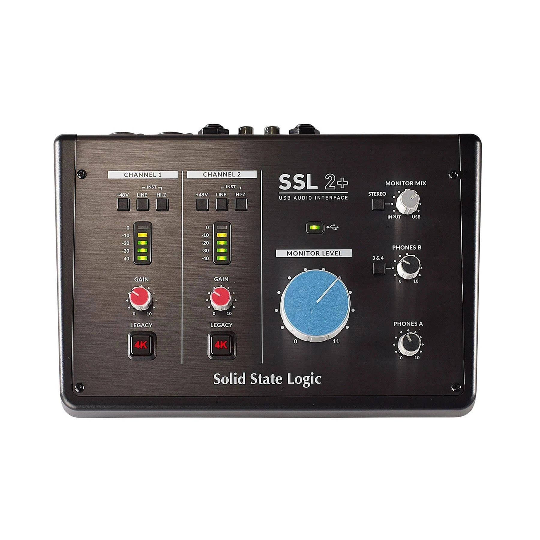SSL 2+ Professional USB Audio Interface with High-Quality Preamps & Analog Circuits | Studio Recording, Podcasting & Music Production