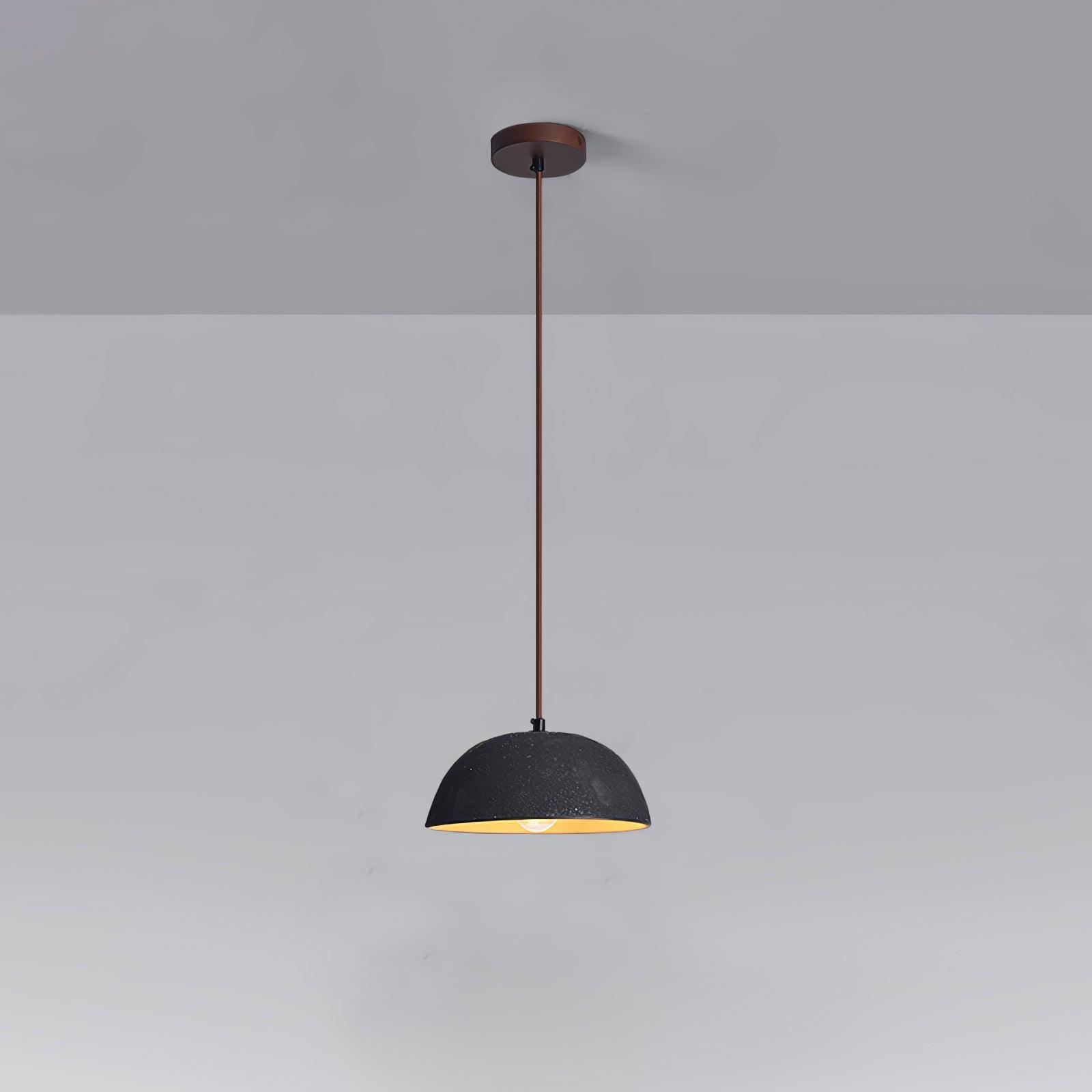 Black Arch Ceramic Pendant Light - Modern Hanging Lamp for Living Room, Dining Room, Bedroom & Kitchen Decor