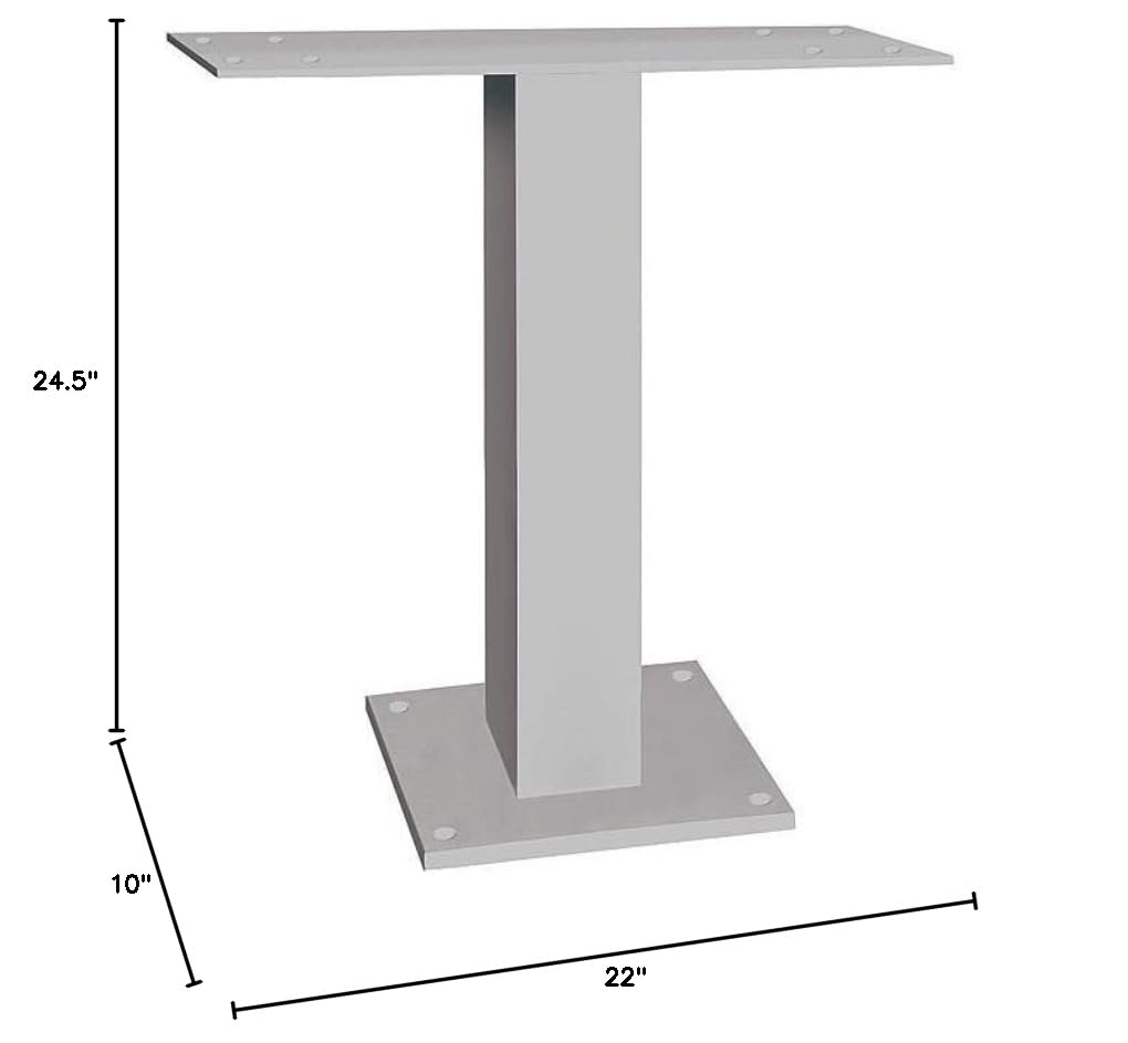 Salsbury Industries Aluminum Pedestal for 6 & 7 Door Surface Mounted Cell Phone Lockers - Secure Storage for Schools, Offices & Gyms