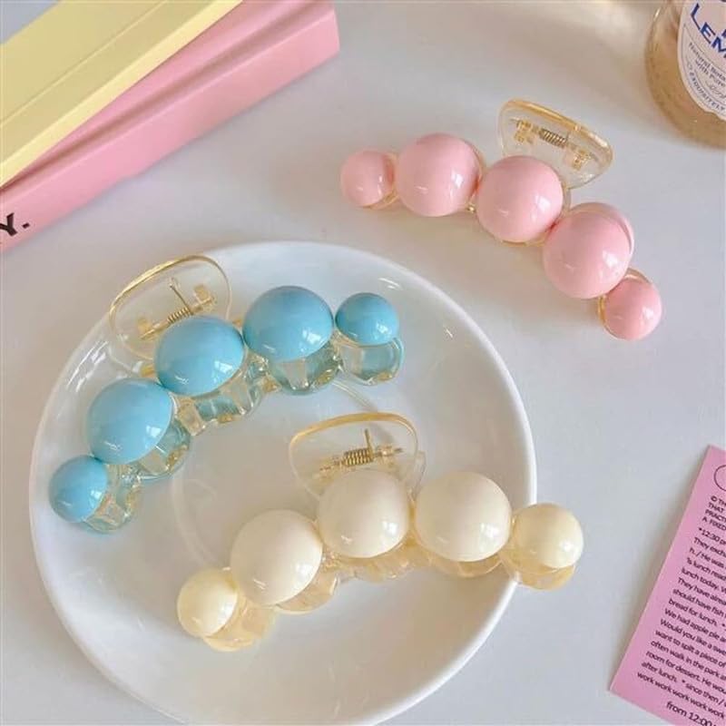 CHRONEX 3pcs Hollow Shark Hair Claw Clips for Women - Ponytail Holder & Hair Accessories for Daily Styling
