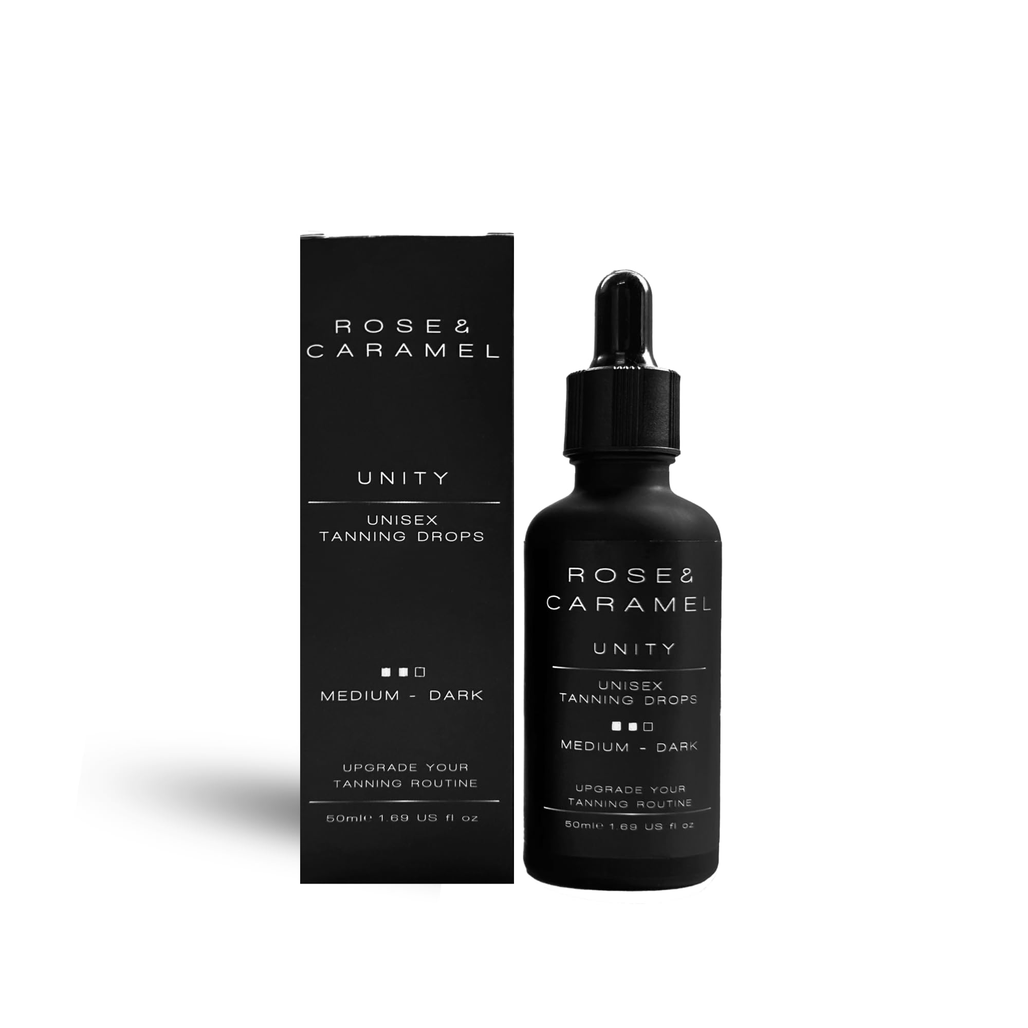 Rose & Caramel Unity Face & Body Tanning Drops - Natural Self Tanner for Glowing Skin | Perfect for Summer, Vacations & Everyday Radiance