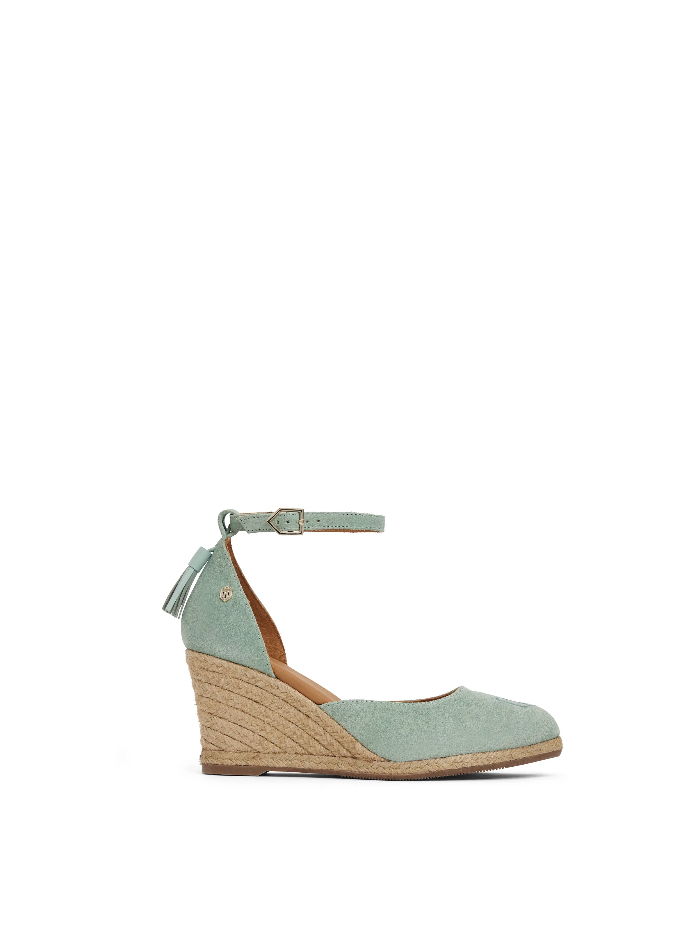 Monaco Wedge Sandals in Mint Green - Comfortable & Stylish Summer Shoes for Women | Perfect for Beach, Pool, and Casual Outings