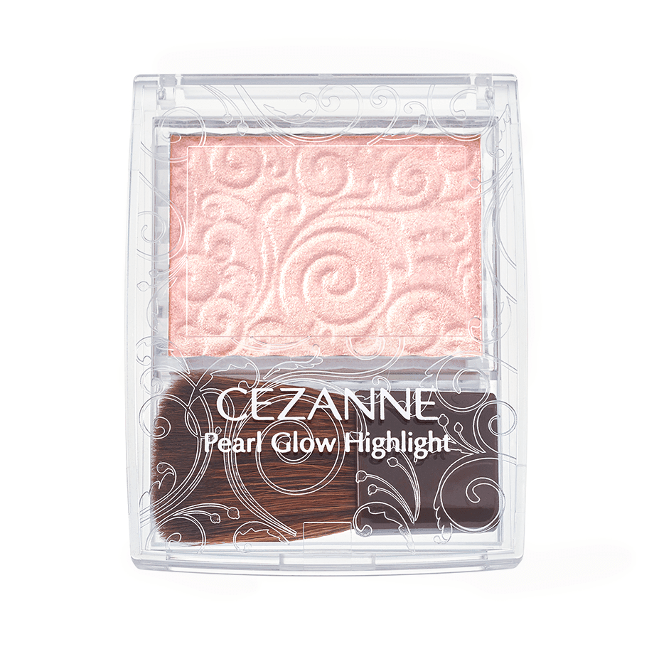 Cezanne Pearl Glow Highlighter Makeup - 2.4g with Brush for Face & Body - Perfect for Natural Glow & Special Occasions