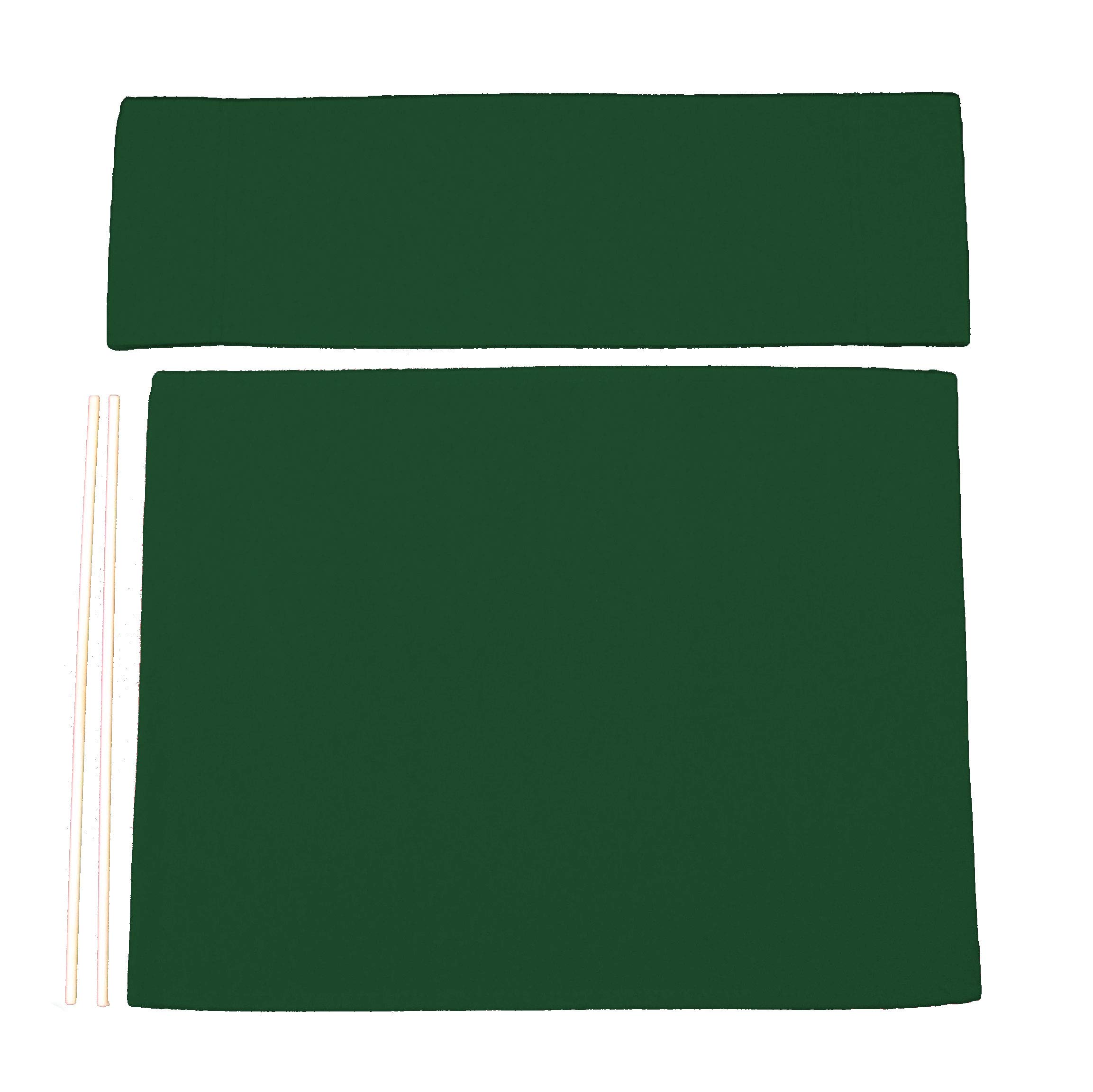 Sunbrella® Replacement Cover for Directors Chair - Round Stick Style in Forest Green | Durable Outdoor Furniture Slipcover for Patio, Beach, and Poolside Use